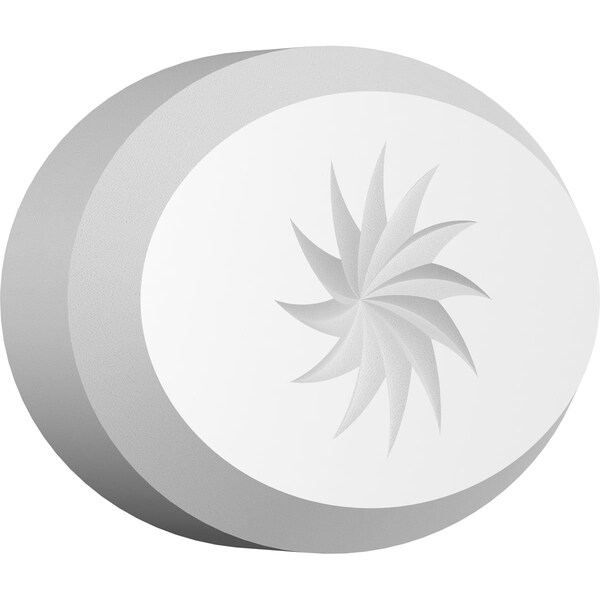 Ekena Millwork Standard Dalton Spiral Rosette With Beveled Edge, 4"W x 2 3/4"H x 3/4"P ROSP040X028X075DAL13 - main